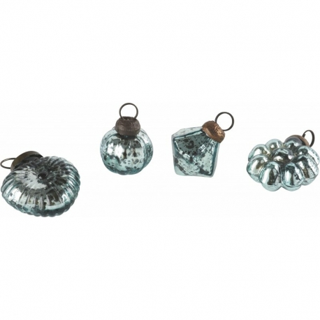 Assortiment de boules de Noël Aqua 