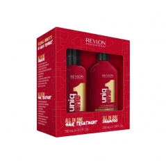 Coffret shampoing et soin tout en un Uniq one