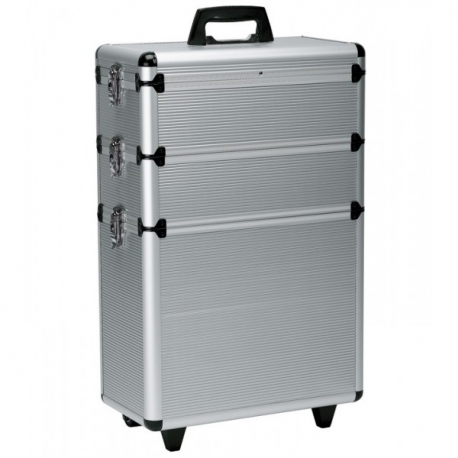 Valise de coiffure aluminium modulable  