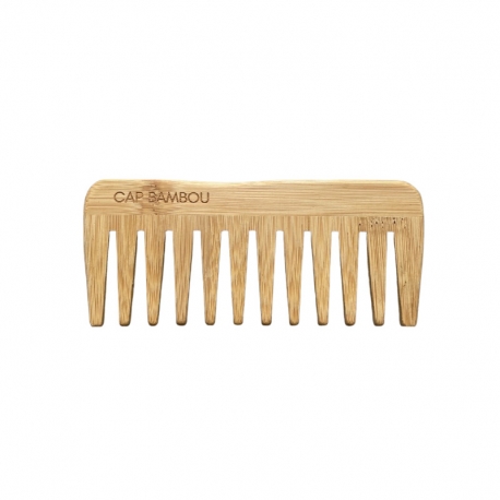 Peigne démêloir sans manches et dents larges gravé 