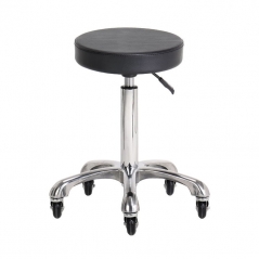 Tabouret NIL skaï noir 