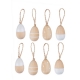Set de 8 oeufs en bois