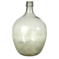 Vase de sol vert givré