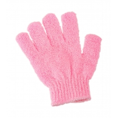 Paire de gants exfoliants rose clair