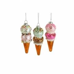 Décoration glace 2 boules