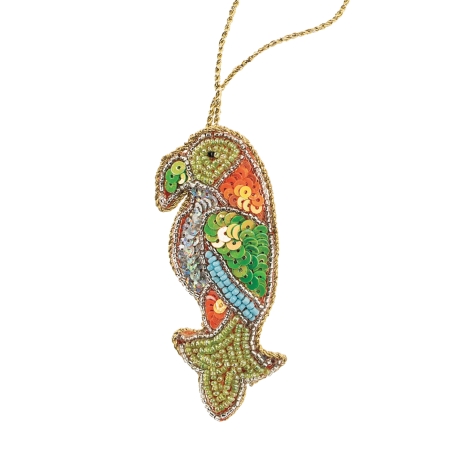 Décoration sapin perroquet