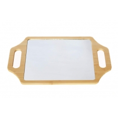 Miroir en bambou brut